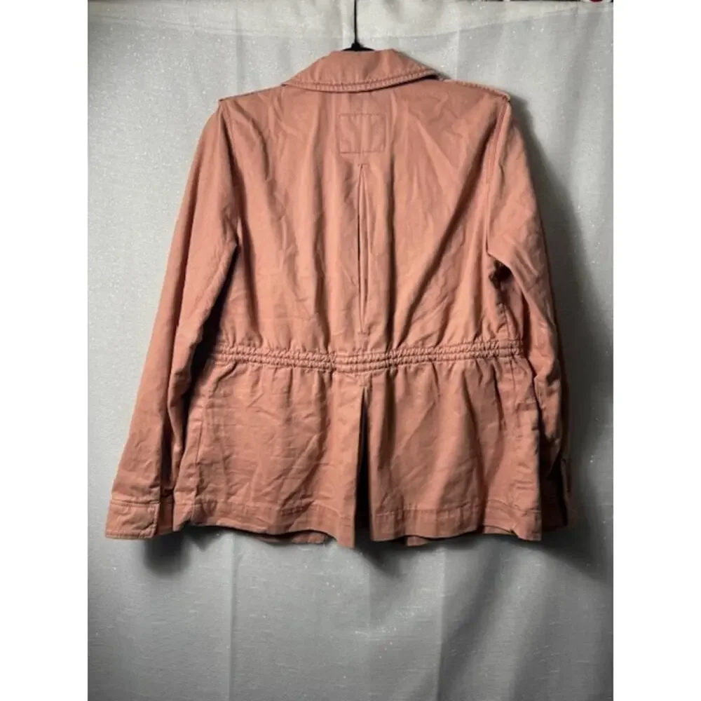 ABERCROMBIE & FITCH PINK BUTTON UP JACKET SIZE SMALL - Picture 3 of 8